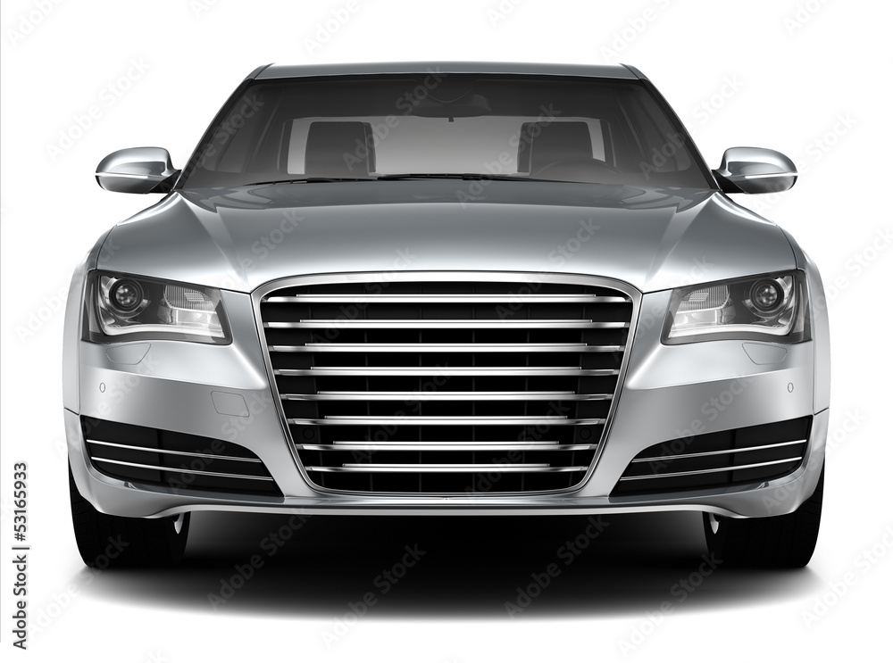 LUXURY SEDAN - front view Stock Illustration | Adobe Stock