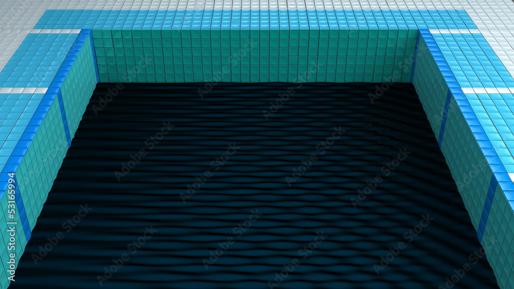Fototapeta premium black water pool