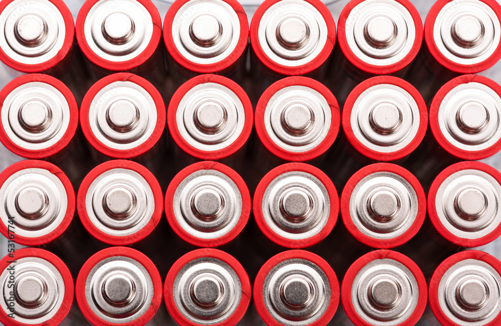 Red AA batteries Red AA batteries