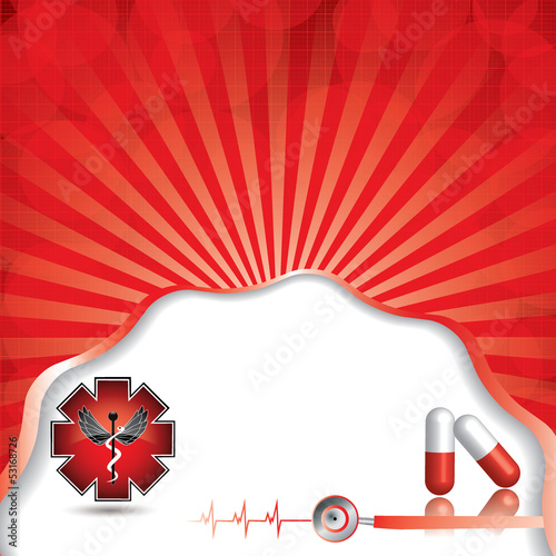 Abstract medical background