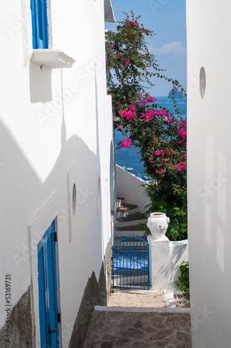 Alley in Lipari island