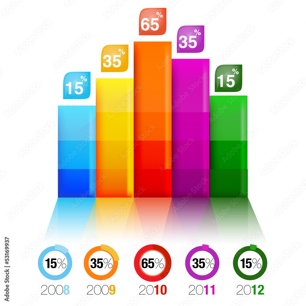 INFOGRAPHIC presentation template graph pie chart element INFOGRAPHIC presentation template graph pie chart element