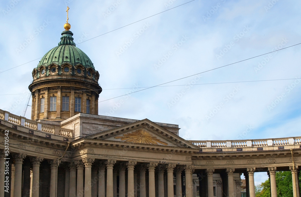 Obraz premium Kazanskiy cathedral in saint-Petersburg, Russia