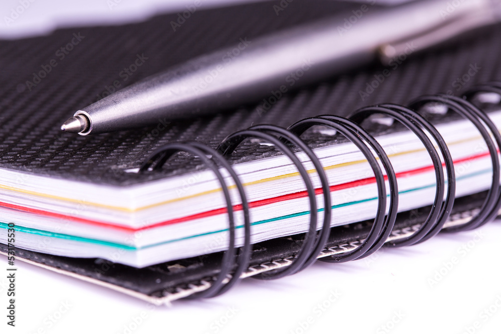 Note book for taking notes with a pen Note book for taking notes with a pen