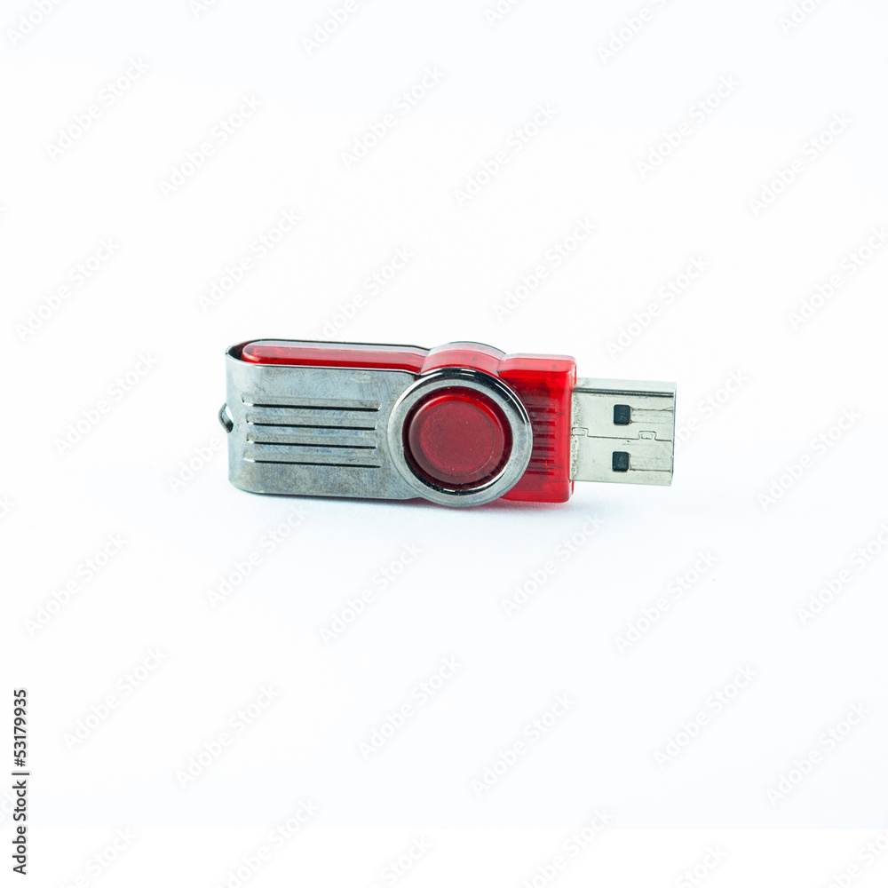 Usb flash memory isolated on the white background Usb flash memory isolated on the white background