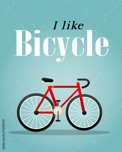 Bicycle Retro Illustration