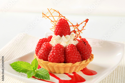 Raspberry tart photo