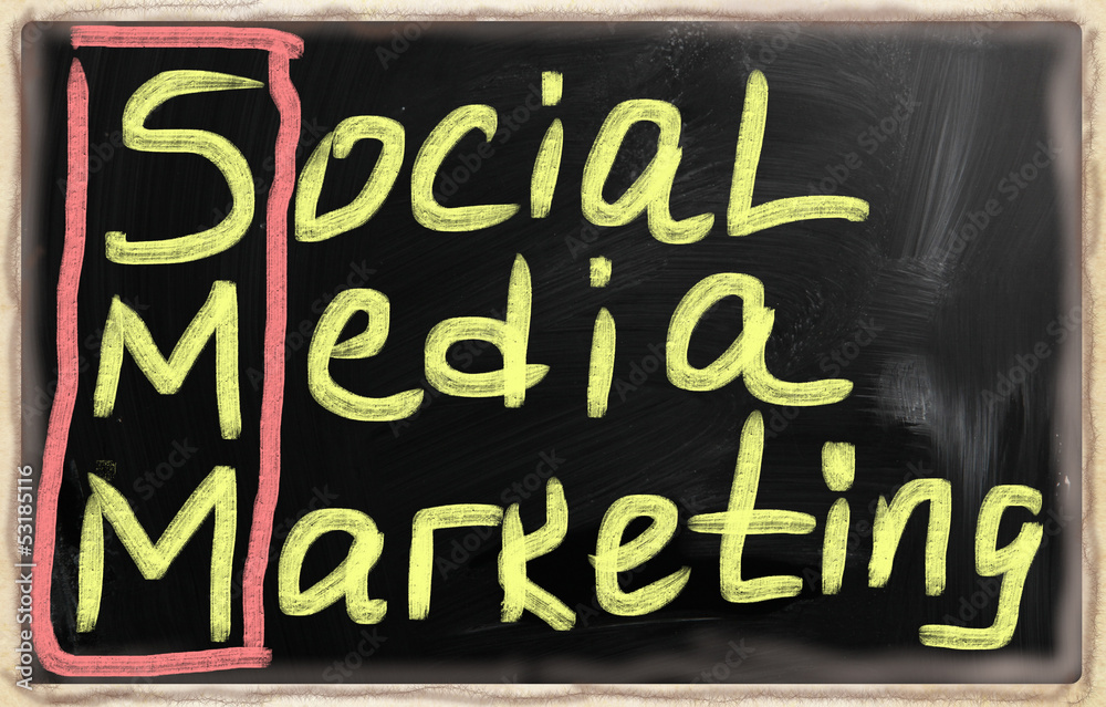 Obraz premium social media concept