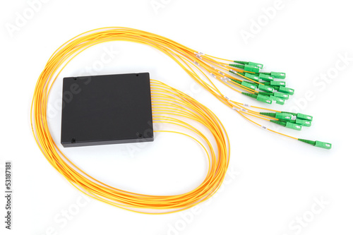 fiber optic coupler with SC connectors photo
