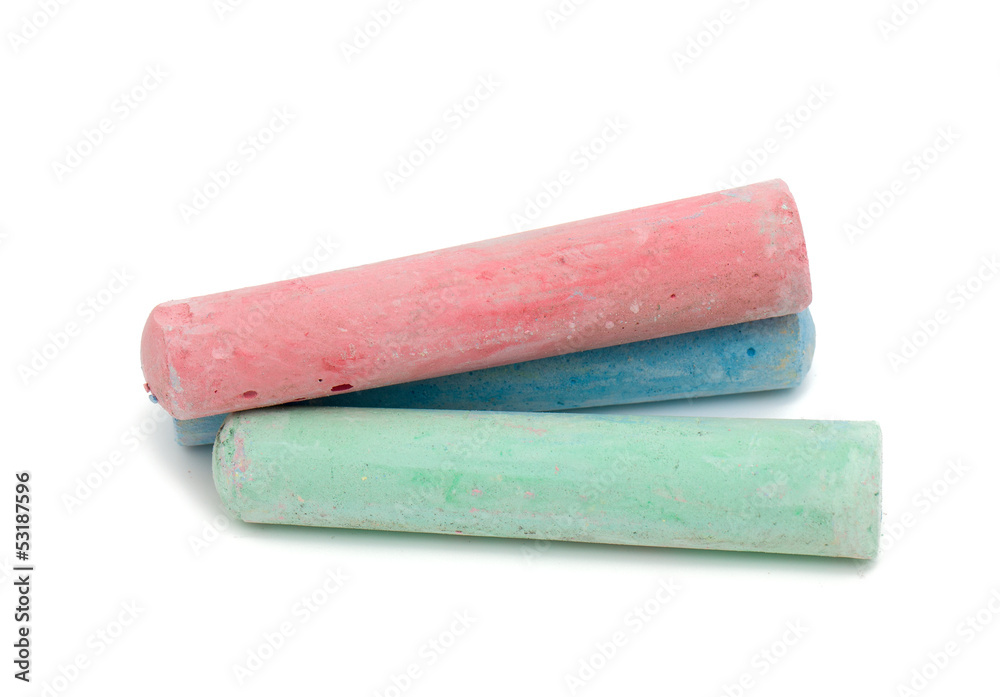 chalks in a variety of colors chalks in a variety of colors