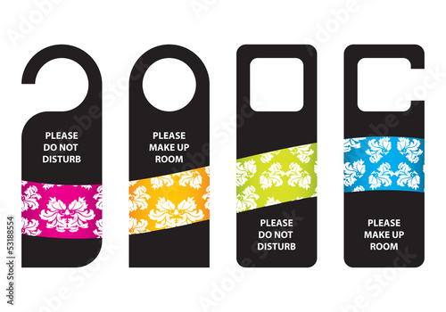 hotel do not disturb door hanger