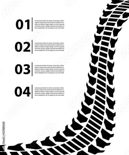 tire track background
