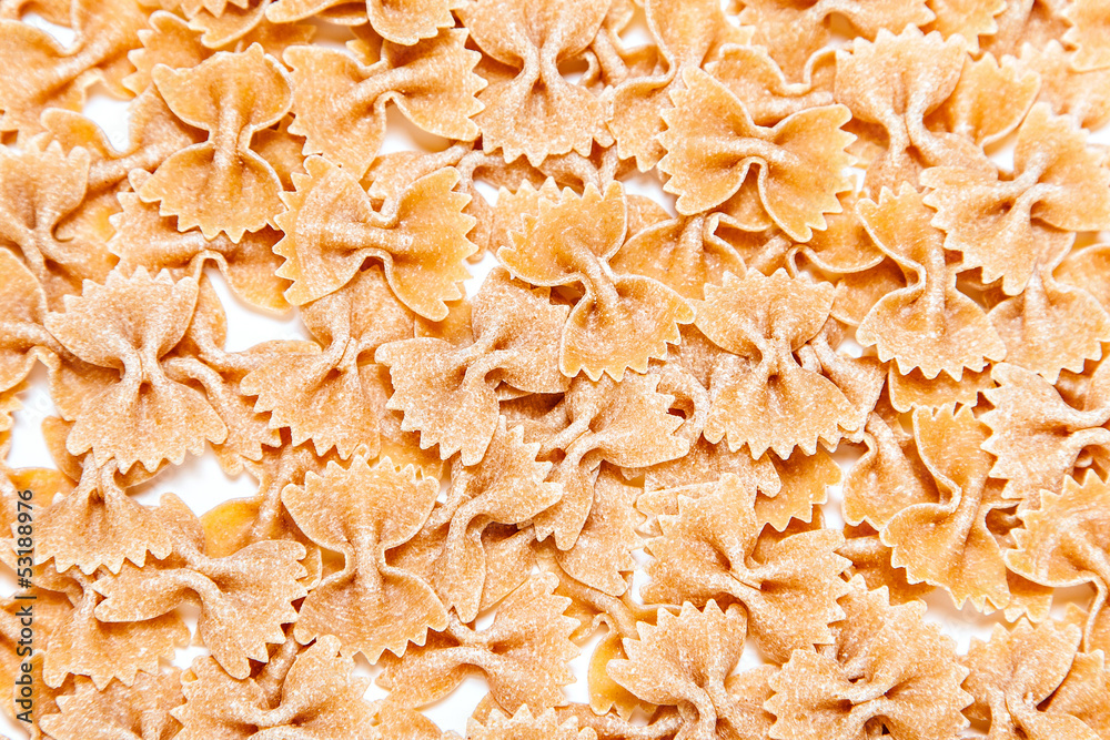 Obraz premium Dried farfalle pasta