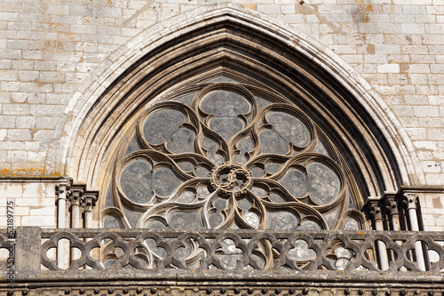 Tableau sur toile Cathedral of Les Andelys, Haute Normandie, France