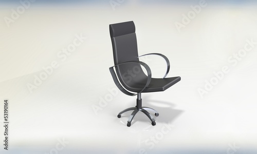 elegant office chair isolated on white
