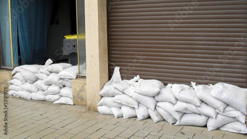 Sicherung für Hochwasser