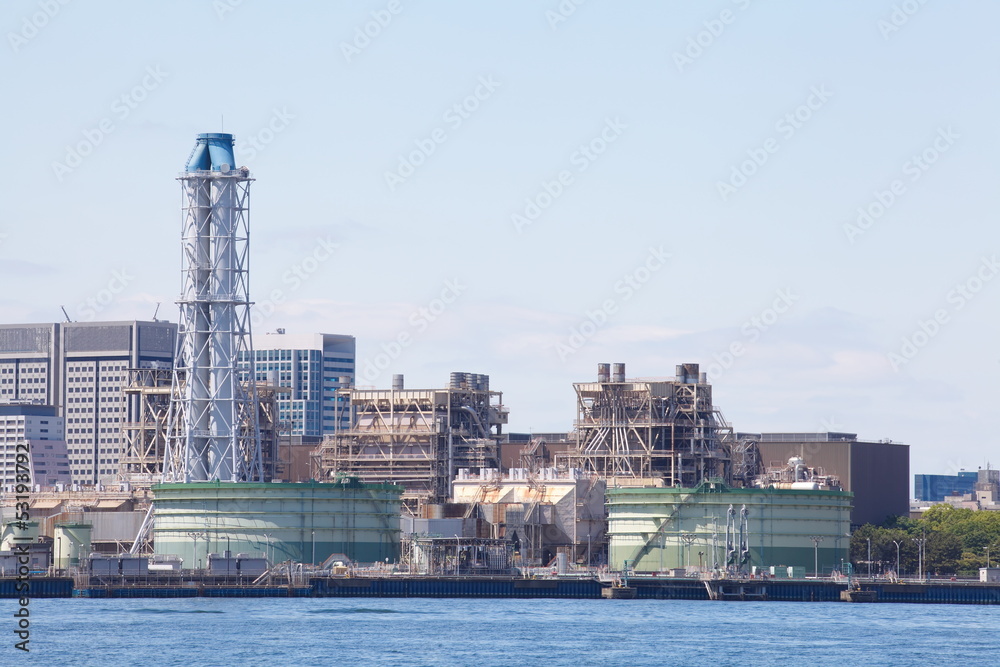 Industrial site of the chemical industry Industrial site of the chemical industry
