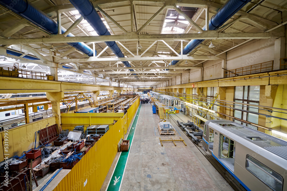 Fototapeta premium Assembling shop floor