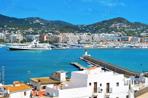 port of Ibiza Town, in Ibiza, Balearic Islands, Spain © nito
