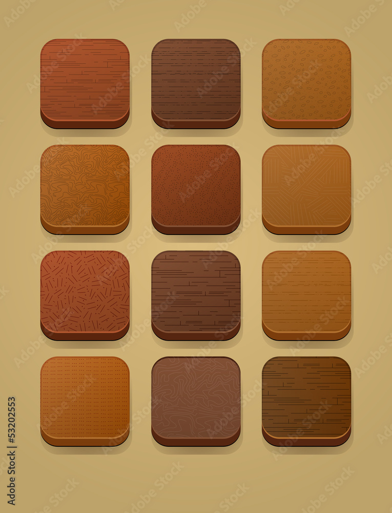 wood icon set for apps wood icon set for apps