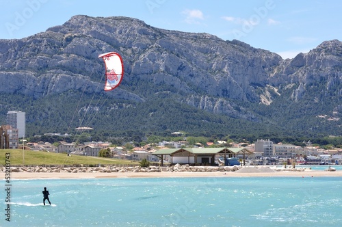 Obraz na płótnie kite surfeur w salonie
