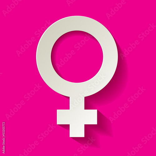 Venussymbol Weibliches Geschlecht Hintergrund PINK