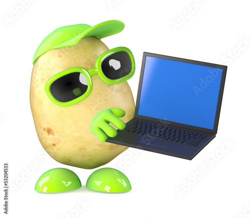 3d Potato has a new laptop
