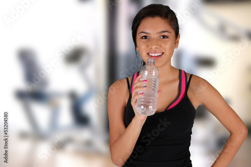 Teenager Drinking Water