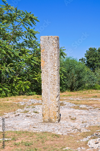 Menhir Montevergine. Palmariggi. Puglia. Italy. photo