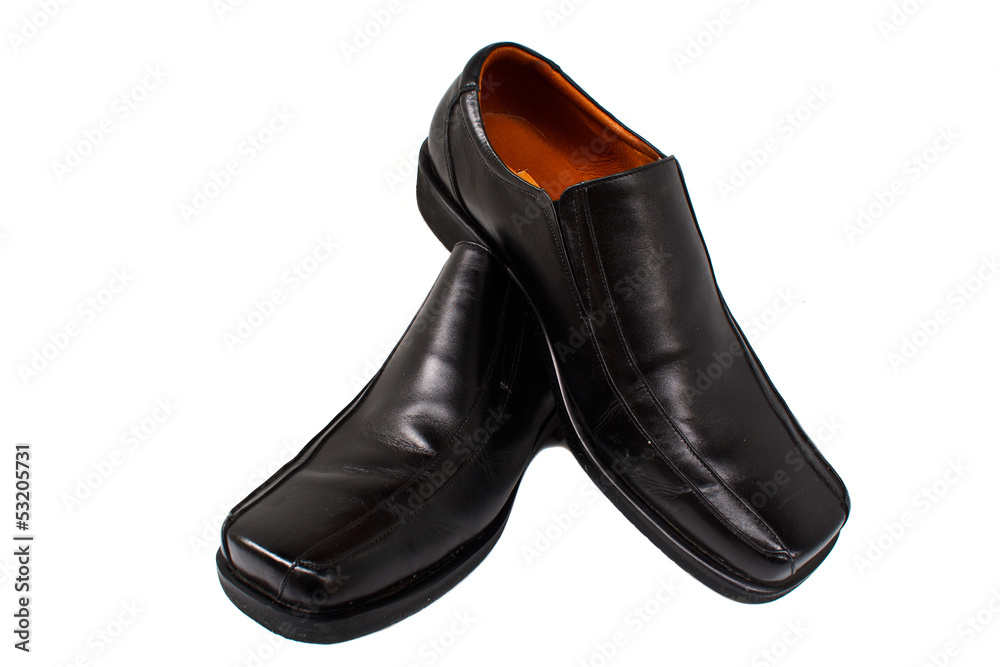 Black leather shoes Black leather shoes