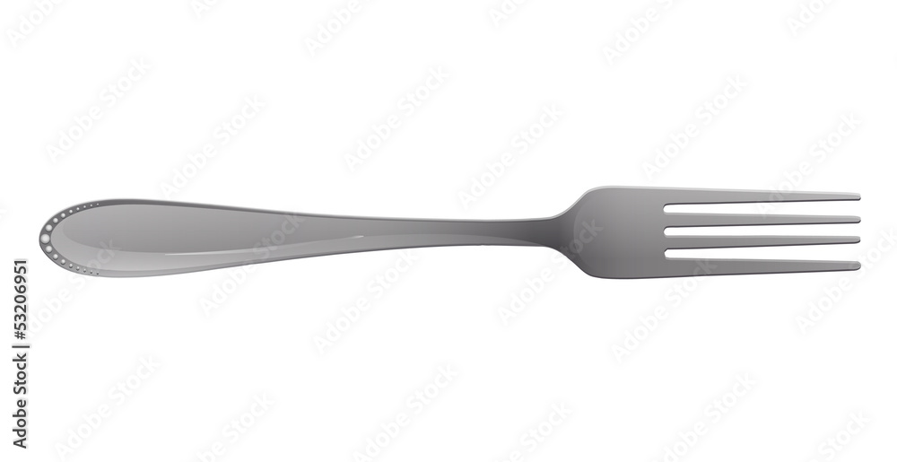 Isolated fork. Isolated fork.