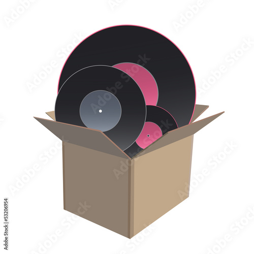 Vinyl in box. 