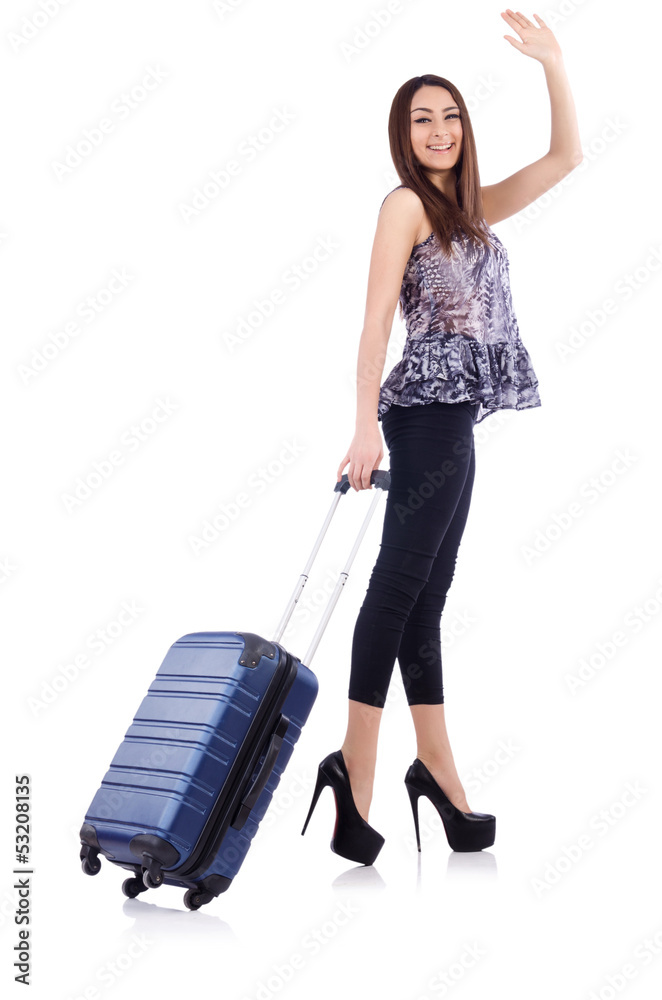 Young woman preparing for vacation Young woman preparing for vacation