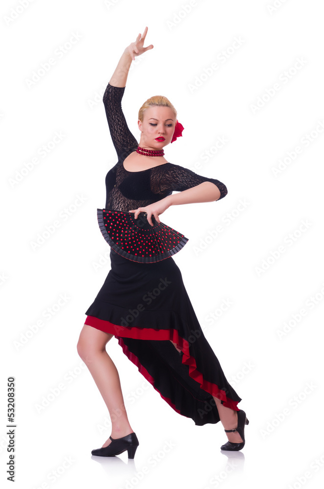 Female dancer dancing traditional dances