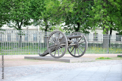 old cannon on the square