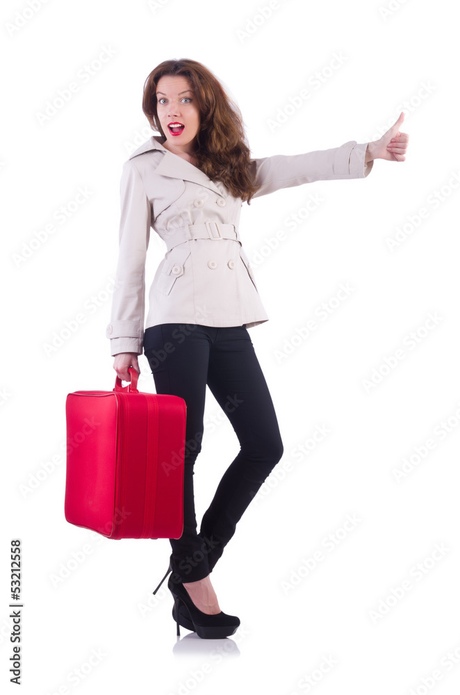 Young woman preparing for vacation Young woman preparing for vacation