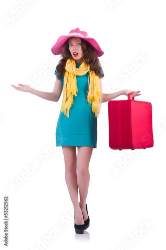 Young woman preparing for vacation