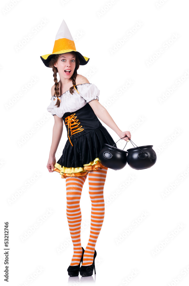 German girl in traditional festival clothing German girl in traditional festival clothing