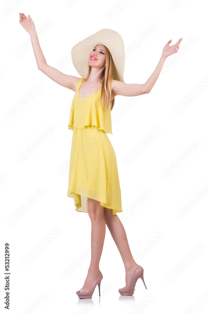 Young woman in summer clothing Young woman in summer clothing