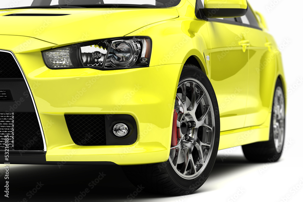 Just a yellow car? (focused)