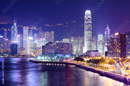 Hong Kong city at night