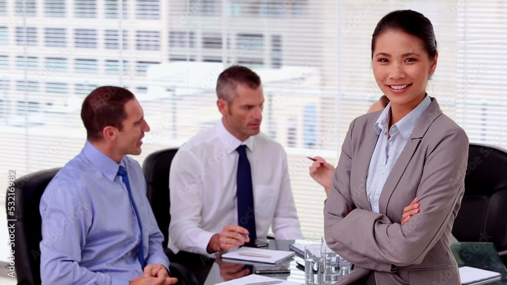 Smiling businesswoman posing Smiling businesswoman posing