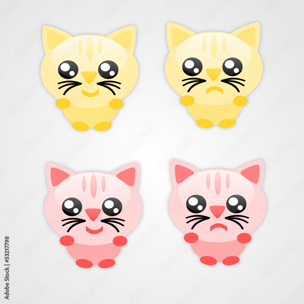 Cartoon cats illustration Cartoon cats illustration