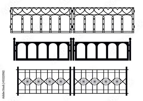 Wrought iron fence