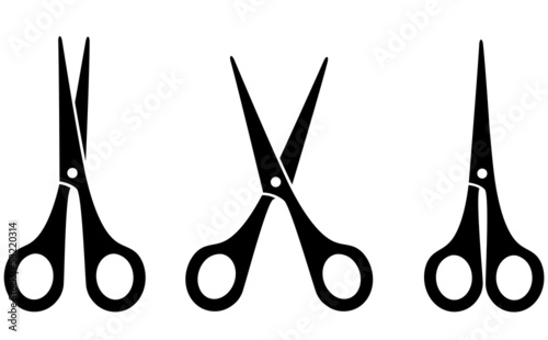 black scissors