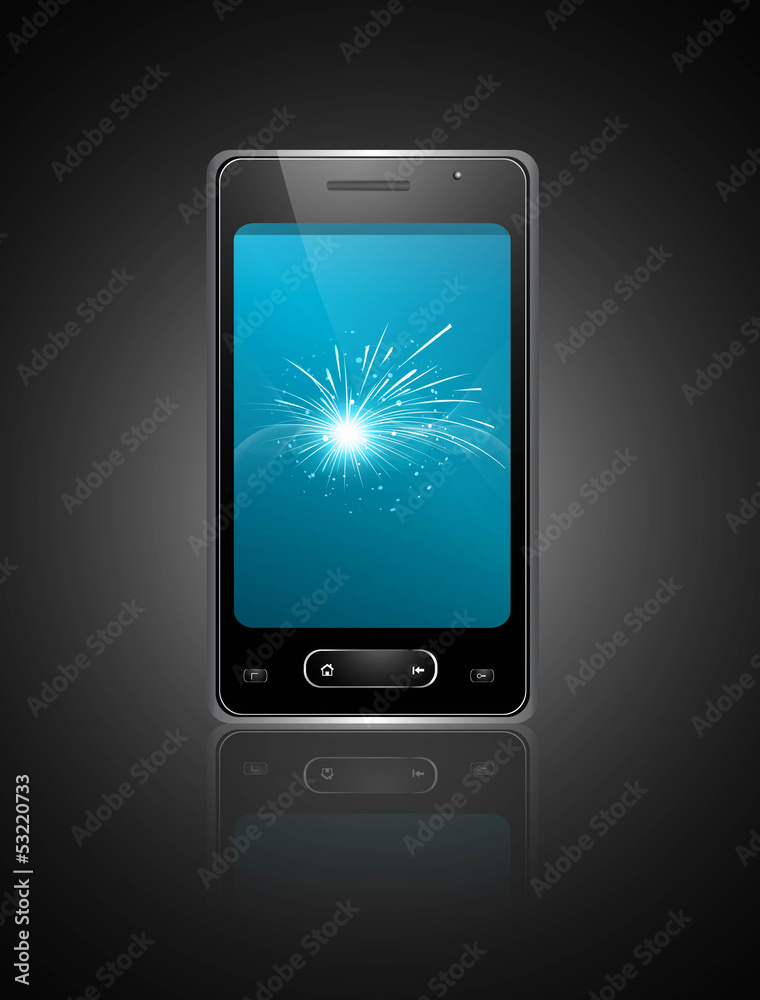 Mobile smartphone original reflection design vector Mobile smartphone original reflection design vector