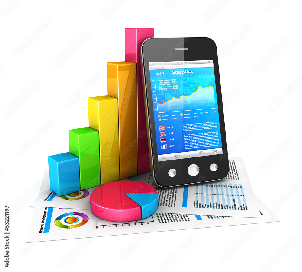3d statistics concept 3d statistics concept