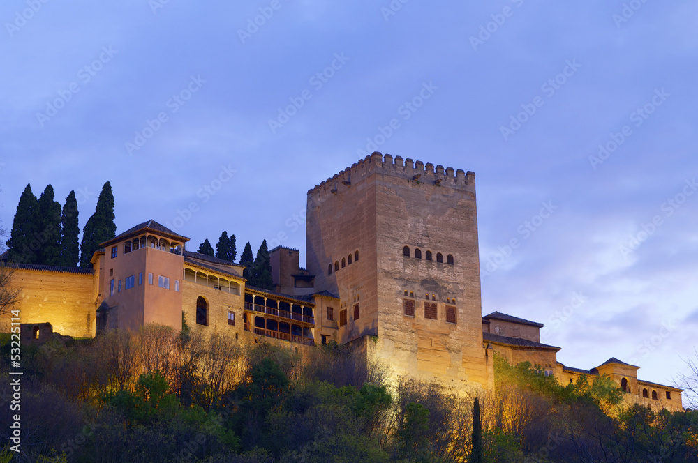 Fototapeta premium Sunset in Alhambra
