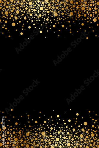Vector black and gold luxury frame