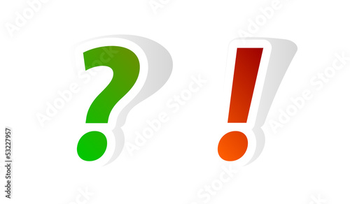 question and exclamation marks